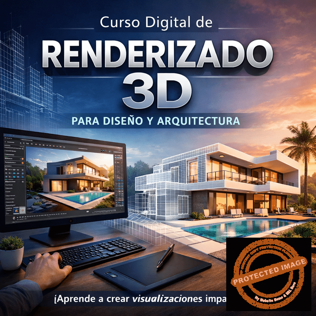 Curso Digital de Renderizado 3D para Diseño y Arquitectura